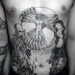 photo tattoo vitruvian man 22.02.2019 №002 - idea for drawing Vitruvian man - tattoovalue.net