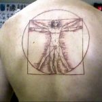 photo tattoo vitruvian man 22.02.2019 №015 - idea for drawing Vitruvian man - tattoovalue.net