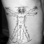 photo tattoo vitruvian man 22.02.2019 №017 - idea for drawing Vitruvian man - tattoovalue.net