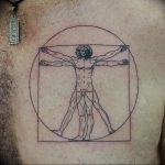 photo tattoo vitruvian man 22.02.2019 №021 - idea for drawing Vitruvian man - tattoovalue.net
