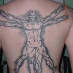 photo tattoo vitruvian man 22.02.2019 №022 - idea for drawing Vitruvian man - tattoovalue.net