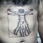 photo tattoo vitruvian man 22.02.2019 №027 - idea for drawing Vitruvian man - tattoovalue.net
