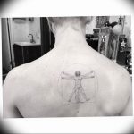 photo tattoo vitruvian man 22.02.2019 №029 - idea for drawing Vitruvian man - tattoovalue.net