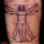 photo tattoo vitruvian man 22.02.2019 №031 - idea for drawing Vitruvian man - tattoovalue.net