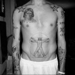 photo tattoo vitruvian man 22.02.2019 №035 - idea for drawing Vitruvian man - tattoovalue.net