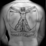 photo tattoo vitruvian man 22.02.2019 №038 - idea for drawing Vitruvian man - tattoovalue.net