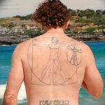 photo tattoo vitruvian man 22.02.2019 №049 - idea for drawing Vitruvian man - tattoovalue.net
