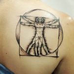 photo tattoo vitruvian man 22.02.2019 №051 - idea for drawing Vitruvian man - tattoovalue.net
