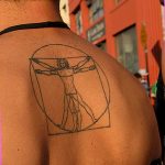 photo tattoo vitruvian man 22.02.2019 №057 - idea for drawing Vitruvian man - tattoovalue.net