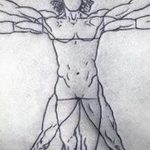 photo tattoo vitruvian man 22.02.2019 №063 - idea for drawing Vitruvian man - tattoovalue.net