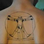 photo tattoo vitruvian man 22.02.2019 №074 - idea for drawing Vitruvian man - tattoovalue.net
