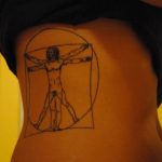photo tattoo vitruvian man 22.02.2019 №087 - idea for drawing Vitruvian man - tattoovalue.net
