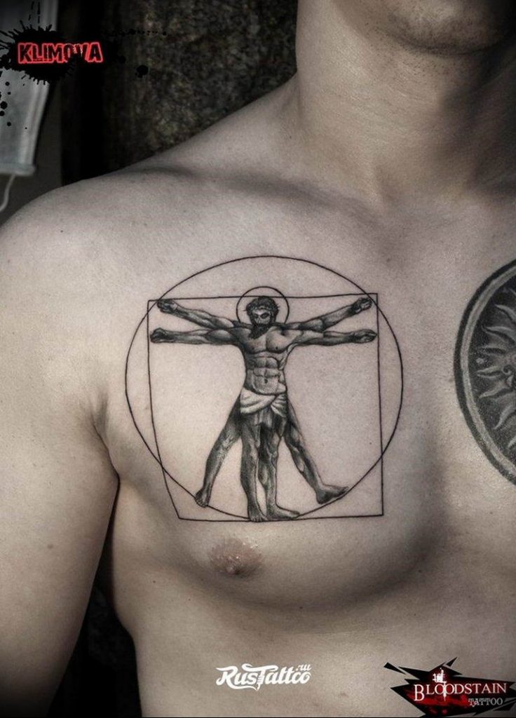 The Meaning of the Vitruvian Man Tattoo history, photo examples, sketches