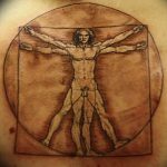photo tattoo vitruvian man 22.02.2019 №102 - idea for drawing Vitruvian man - tattoovalue.net