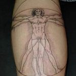 photo tattoo vitruvian man 22.02.2019 №105 - idea for drawing Vitruvian man - tattoovalue.net
