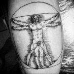 photo tattoo vitruvian man 22.02.2019 №106 - idea for drawing Vitruvian man - tattoovalue.net