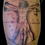 photo tattoo vitruvian man 22.02.2019 №120 - idea for drawing Vitruvian man - tattoovalue.net