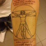 photo tattoo vitruvian man 22.02.2019 №121 - idea for drawing Vitruvian man - tattoovalue.net