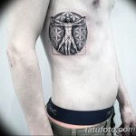 photo tattoo vitruvian man 22.02.2019 №123 - idea for drawing Vitruvian man - tattoovalue.net