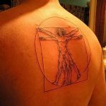 photo tattoo vitruvian man 22.02.2019 №131 - idea for drawing Vitruvian man - tattoovalue.net