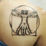 photo tattoo vitruvian man 22.02.2019 №132 - idea for drawing Vitruvian man - tattoovalue.net
