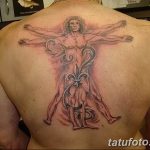 photo tattoo vitruvian man 22.02.2019 №146 - idea for drawing Vitruvian man - tattoovalue.net