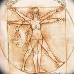 photo tattoo vitruvian man 22.02.2019 №153 - idea for drawing Vitruvian man - tattoovalue.net