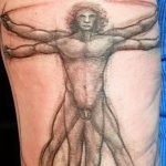 photo tattoo vitruvian man 22.02.2019 №158 - idea for drawing Vitruvian man - tattoovalue.net
