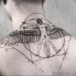 photo tattoo vitruvian man 22.02.2019 №163 - idea for drawing Vitruvian man - tattoovalue.net