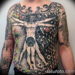 photo tattoo vitruvian man 22.02.2019 №169 - idea for drawing Vitruvian man - tattoovalue.net