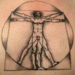 photo tattoo vitruvian man 22.02.2019 №181 - idea for drawing Vitruvian man - tattoovalue.net