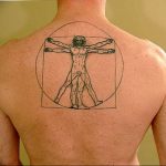 photo tattoo vitruvian man 22.02.2019 №182 - idea for drawing Vitruvian man - tattoovalue.net