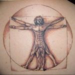 photo tattoo vitruvian man 22.02.2019 №186 - idea for drawing Vitruvian man - tattoovalue.net