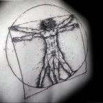 photo tattoo vitruvian man 22.02.2019 №191 - idea for drawing Vitruvian man - tattoovalue.net