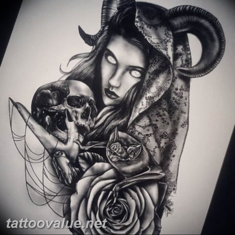 photo tattoo witch 18.02.2019 №030 - witch tattoo idea - tattoovalue ...