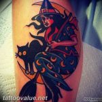 photo tattoo witch 18.02.2019 №035 - witch tattoo idea - tattoovalue.net