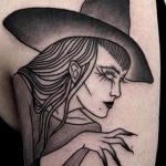photo tattoo witch 18.02.2019 №080 - witch tattoo idea - tattoovalue.net