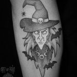photo tattoo witch 18.02.2019 №091 - witch tattoo idea - tattoovalue.net