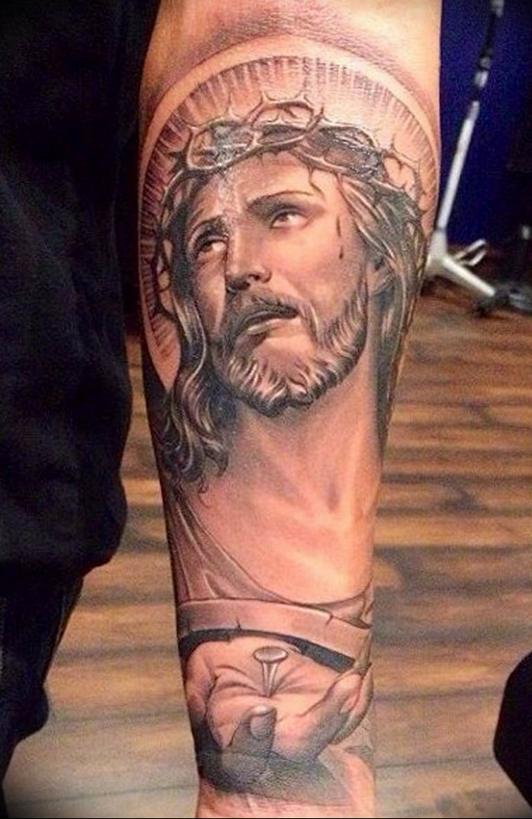 Татуировка православный Иисус Христос
