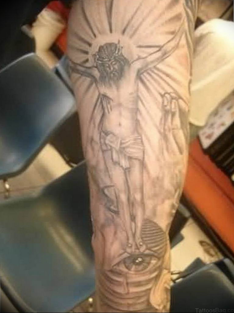 Discover 90 about jesus arm tattoo best  indaotaonec