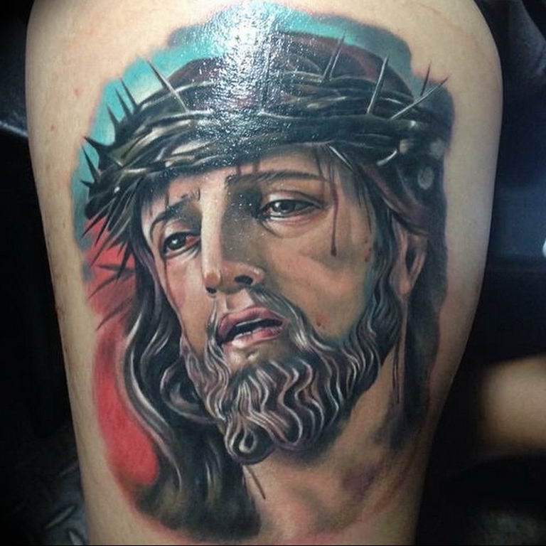 tattoo photos of Jesus Christ 04.02.2019 №008 - idea of tattoo with Jesus Christ - tattoovalue.net