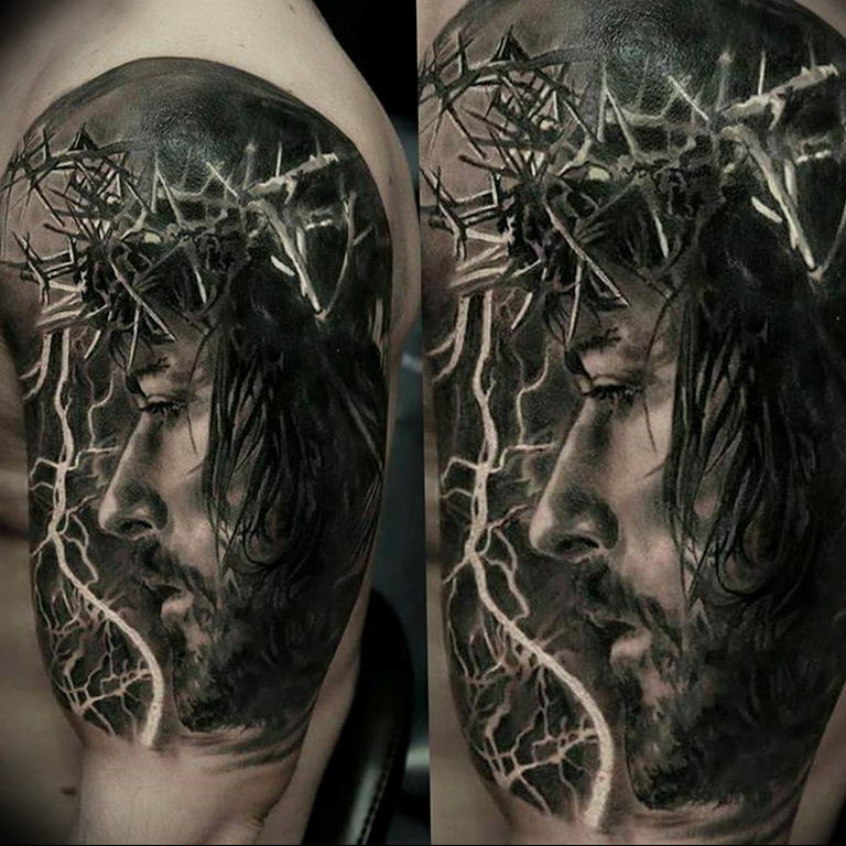 tattoo photos of Jesus Christ 04.02.2019 №030 - idea of tattoo with Jesus Christ - tattoovalue.net