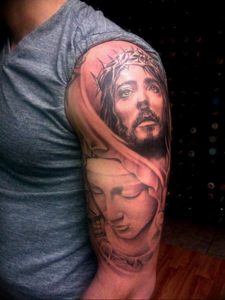 tattoo photos of Jesus Christ 04.02.2019 №033 - idea of tattoo with Jesus Christ - tattoovalue.net