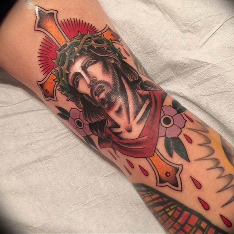 tattoo photos of Jesus Christ 04.02.2019 №046 - idea of tattoo with Jesus Christ - tattoovalue.net