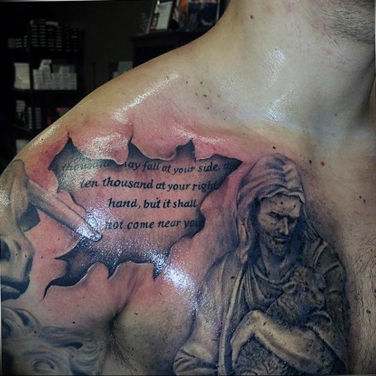 tattoo photos of Jesus Christ 04.02.2019 №051 - idea of tattoo with Jesus Christ - tattoovalue.net