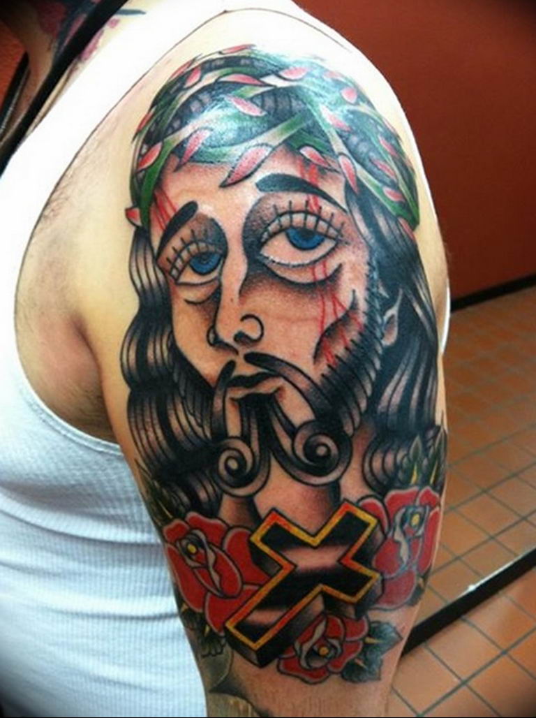 tattoo photos of Jesus Christ 04.02.2019 №063 - idea of tattoo with Jesus Christ - tattoovalue.net