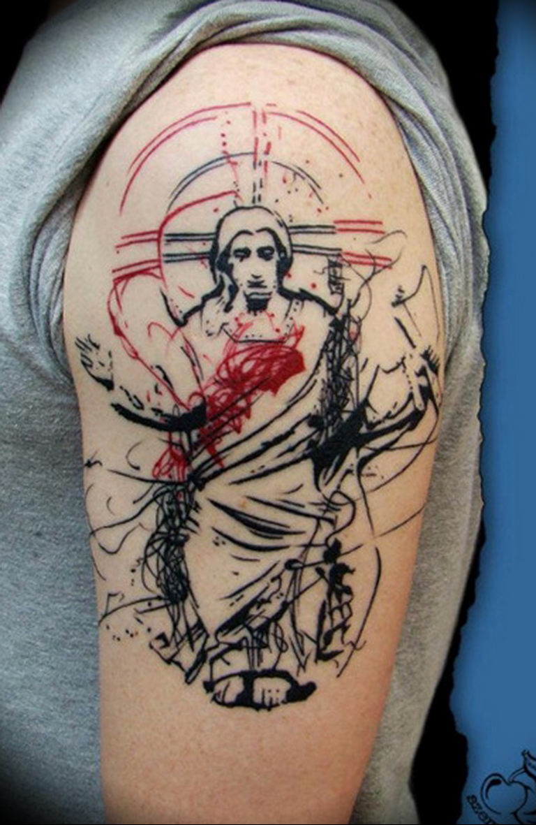 tattoo photos of Jesus Christ 04.02.2019 №203 - idea of tattoo with Jesus Christ - tattoovalue.net