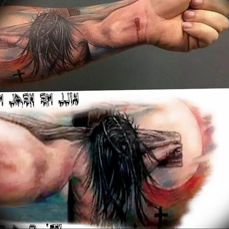 tattoo photos of Jesus Christ 04.02.2019 №234 - idea of tattoo with Jesus Christ - tattoovalue.net