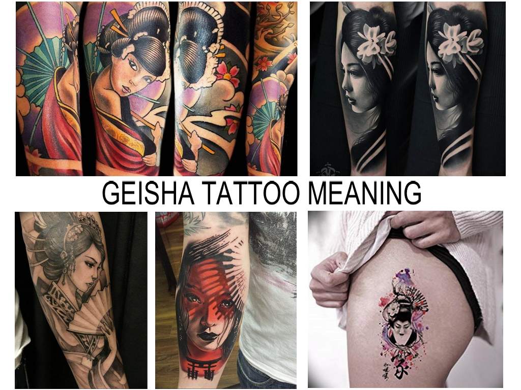 GEISHA TATTOO MEANING - information about the features of the picture and photo examples of finished tattoos
