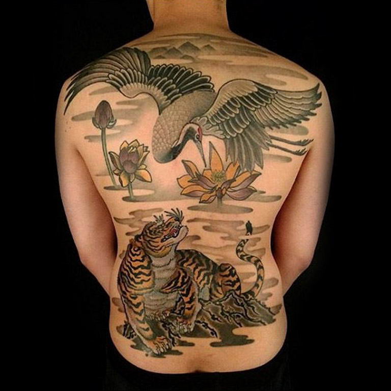 Crane Tattoo Meaning Sense History Photo Examples Sketches Facts